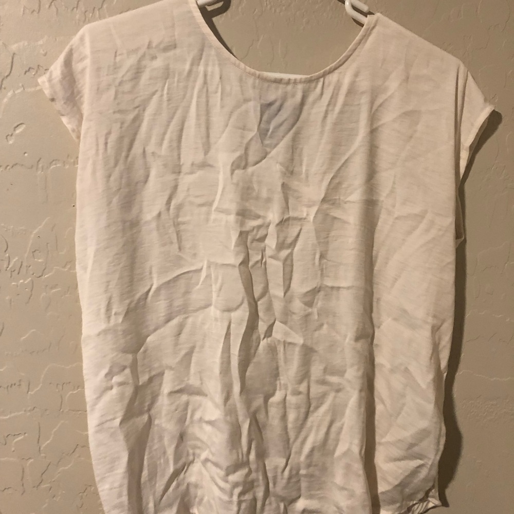 Off white sheer shirt